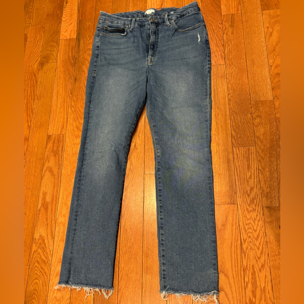 Lot of 2 sz 16 women’s Good American Classic Blue Denim Jeans